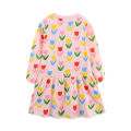 Jumping Meters 2-7T  Princess Girls Dresses Flowers Long Sleeve Party Autumn Spring Baby Clothing Toddler Costume. 