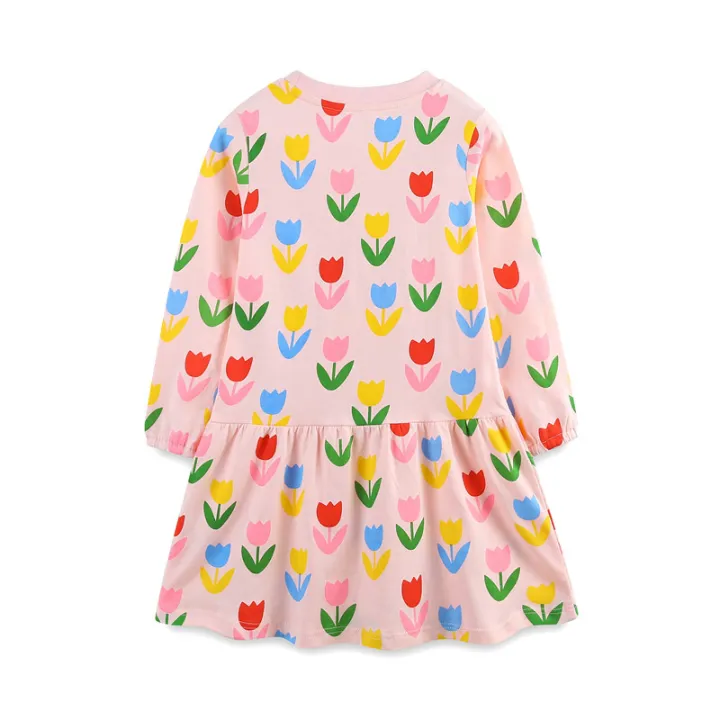 Jumping%20Meters%202-7T%20%20Princess%20Girls%20Dresses%20Flowers%20Long%20Sleeve%20Party%20Autumn%20Spring%20Baby%20Clothing%20Toddler%20Costume%20-%20Image%203