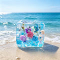 Ocean Style Embedded Shell Slow Rising Squishy Toy Sensory Toys Mochi Stress Relief Kawaii Cute Office Fidget Toy For Adults.