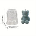 Silicone Bear Mold for Scented Candles, Soap Making and Resin Casting - Cute Animal Shape Mold for Home Decor, Aromatherapy. 