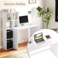 Simple And Stylish Computer Table Laptop Desk Study desk Writing Desk Kids Table High Gloss Table White. 
