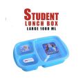 Student launch box Large size 1000 ml 3 portions Launch Box With multiple Color. 