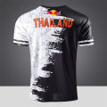 Men's short sleeve motor shirt men's T-shirt good texture light breathable sports shirt 37048. 