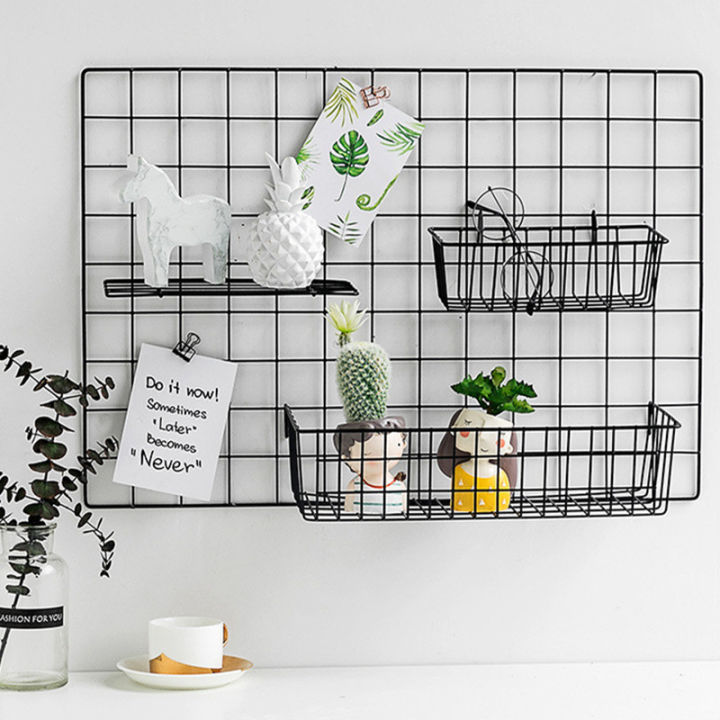 Ins%20Home%20Wall%20Decoration%20Iron%20Grid%20Decor%20DIY%20Hanging%20Rack%20Wall%20Display%20Art%20Storage%20Box%20Basket%20Mesh%20Shelf%20Rack%20Holder%20Organizer%20-%20Image%203