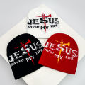 Hip Hop Letter Funny Wool Knitted Hats Warm American Style Autumn and Winter New Beanies Versatile Street Fashion Personal Niche.