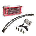 Motorcycle Oil Radiator Kit Supermoto Universel Accessories Dirt Bike Motocross 50 110 140 for Honda Monkey 125 Moto Oil Cooler.