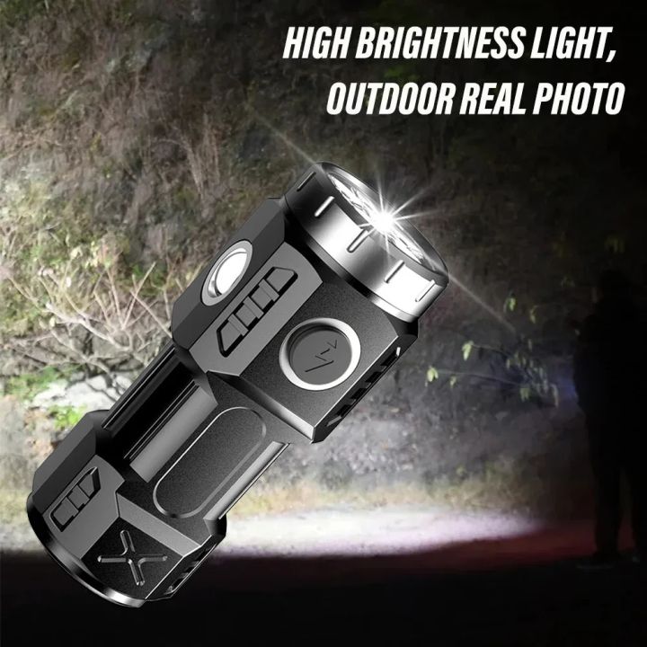 New%20Ultra%20Bright%20Flashlight%204/6/8*P35%20LED%20Mini%20Super%20Bright%20Torch%20USB%20Rechargeable%20Waterproof%20Light%20With%20Magnet%20Emergency%20Lamp%20-%20Image%206