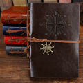 Retro Notebook Traveler Diary Vintage Soft Cover Spiral Replaceable Kraft Paper Inner Notebooks & Notepads Journal Supplies. 