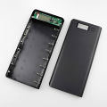 Power Bank Case for 18650 Rechargeable Batteries Dual Output and Input with Type-C Support, 8 or 10 Cell Capacity (Batteries Not Included). 