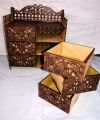 jewellery box for girl new wooden jewellery box with mirror and lipstick stand jewellery box 6 drawer jewellery storage boxes.. 