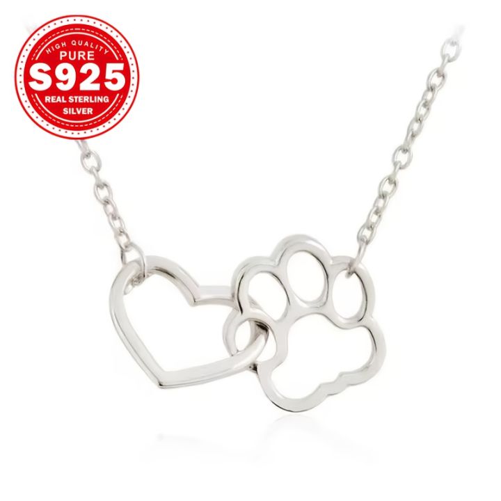 925%20sterling%20silver%20women's%20ankle%20bracelet%20with%20double-layer%20cat%20claw%20and%20heart-shaped%20charms,%20Bohemian-style%20vacation%20jewelry%20-%20Image%205