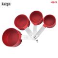 4/8PCS/Set Plastic Measuring Cup Measuring Spoon Stainless Steel Handle With Graduated Measuring Baking Tools Outdoor Tableware.