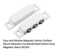 Magnetic door window switch for security alarm. 