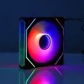 Jungle Leopard Prism 6Pro ARGB PC Case Fan 120mm 3-sided Infinite Mirror 5V 3PIN Motherboard Lighting Sync 4PIN PWM. 