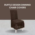 Bubble Chair Covers, Ruffle Design Dinning chair Covers, 1 piece. 