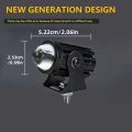 1PCS/2PCS 100W 30000LM Universal Motorcycle LED Headlight Dual Color ATV Scooter Driving Lamp Fog Light Auxiliary Spotlight Lamp. 