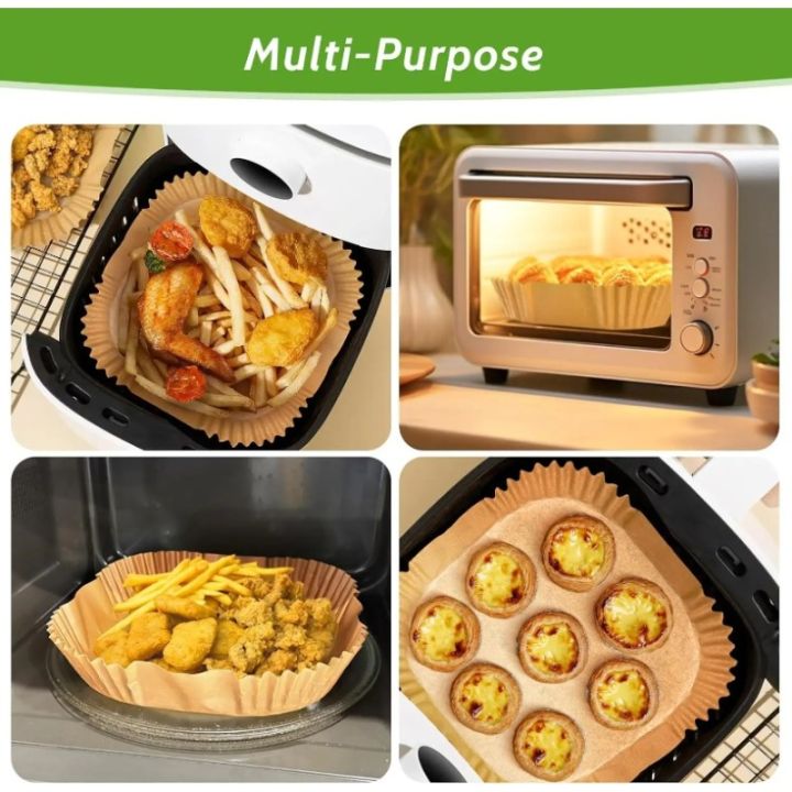 23cm%20Baking%20Paper%20Hot%20Air%20Fryer%20Liners%20Disposable%20Non-stick%20Oil-proof%20Baking%20Paper%20Liner%20for%20Oven%20Microwave%20Roasting%20Accessor%20-%20Image%205