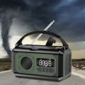 Portable 12000mAh Emergency Radio AM/FM/NOAA Weather Radio Solar Hand Crank Radio Flashlight SOS Alarm Power Bank Reading Lamp.