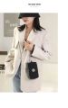 Solid Color Coin Purse Women Handbag Small Wallet Wrinkle Fabric Phone Purse Three Zippers Portable Makeup Bag. 