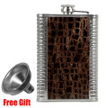 Leather Hip Flask Funnel Wine Pocket Flask 8Oz Pocket Whisky Alcohol Vodka Liquor Bottle Personalized Flaskes Man Flagon.
