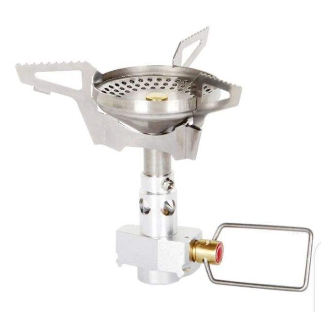 outdoor camping stove, foldable butane pocket rocket stove