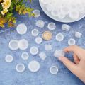 5 Size 50PCS Salt and Pepper Shaker Stoppers Plastic Salt Shaker Plug Stopper 1/2 to 7/8 Inch Replacement Plug Bottle Caps. 