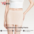 Flarixa Ice Silk Safety Shorts Double Layer Invisible Under Skirt Panties Seamless Boyshorts Women Underwear Anti Friction Pants.