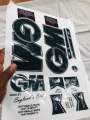 Original Cricket Bat Stickers - 3D Embossed. 