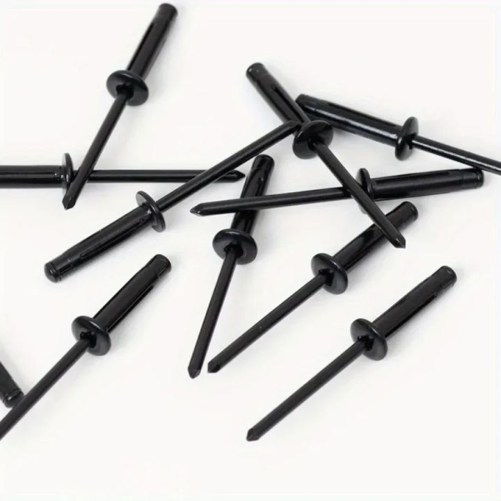 50pcs Full Black Painted Aluminium Trifold Blind Rivets Pop Bulb Blind ...