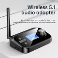 6 in 1 Long Range Bluetooth 5.1 Audio Transmitter Receiver RCA 3.5mm AUX USB Dongle Stereo Wireless Adapter For PC TV Headphones. 