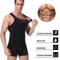 Imported Sleeveless Compression  Shirt for Mens, Tight Waist Trainer Body Shaper Undershirt Slimming Shapewear Top Underwear. 