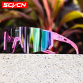 SCVCN Outdoor Cycling Photochromic Sunglasses Men MTB Bike Glasses Sports Mountain Climbing Women Bicycle Cycling UV400 Goggles.