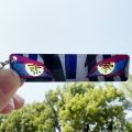 9 Style Anime Keychain Demon Slayer Keyring Shining Eyes Double Sided Light-Transmitting Pattern Backpack Key Pendants . 