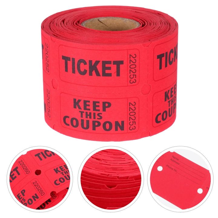 ‌Colorful Tearable Admission Tickets Bulk 500PCS/Roll Event Vouchers ...