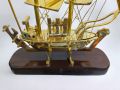 Table Decor Wooden Brass San Felipe Ship Luxurious Decorative Ship Figurine 13 Inch. 