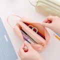 Double Layer Portable Pencil Case Oxford Cloth Double Zipper Pencil Bag for Students Back To School Storage Stationery Supply.