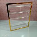 Transparent acrylic plastic box for bangle 4 step rod. 