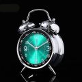 MKYOKO Loud Alarm Clock with Backlight Battery Operated Classic Retro Metal Twin Bell Travel Small Alarm Clocks for Kids Adults and Heavy Sleepers, Super Loud Alarm Clock for Heavy Sleepers,4 inches Twin Bell Alarm Clock with Backlight,Battery Operated,Si.