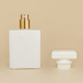 50ml  Black White Square Glass Spray Perfume Bottle Cosmetic Packaging Empty Bottles Can Be Filled in Perfume Bottles. 