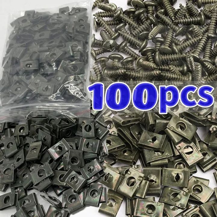 Car%20Metal%20Screw%20Clips%20Mixed%20Set%20U-Type%20Fastener%20Clip%20with%20Screw%20Anti-rust%20Fender%20Bumper%20Protection%20Buckle%20Iron%20Sheet%20Screw%20Amagi%20-%20Image%202