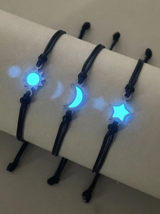 3%20Pieces/Set%20of%20Stainless%20Steel%20Luminous%20Sun%20Moon%20Star%20Bracelet%20Hand-Woven%20Fashion%20Rope%20-%20Image%207