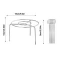 Air Fryer Special Grill Round Hanging Skewers Rack Home Kitchen Outdoor Stainless Steel Grill. 
