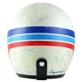 Motorcycle Helmet - Origine Classic Matt Vintage White Helmet. 