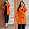 Womens casual Blazer , double button top coat  double fleece  in 5 beautiful colours. 