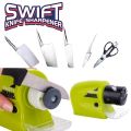 Swifty Sharp Cordless, Motorized All in One Knife Blade Sharpener with Battery. 