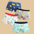 4pcs/Lot Boys Boxer Briefs Kids Cotton Underwear Baby Boy Underpants Teenager Cartoon Print Soft Children Panties 2-15Y 2024 New. 