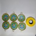 Cricket medals-24pcs ( champion medals-12pcs & runners up medals-12pcs) with  Ribbon. 