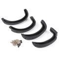  Fender Flares 4Pcs for TAMIYA  RC4WD TF2 Mojave 1/10 Bruiser Hilux Body RC Car Parts. 