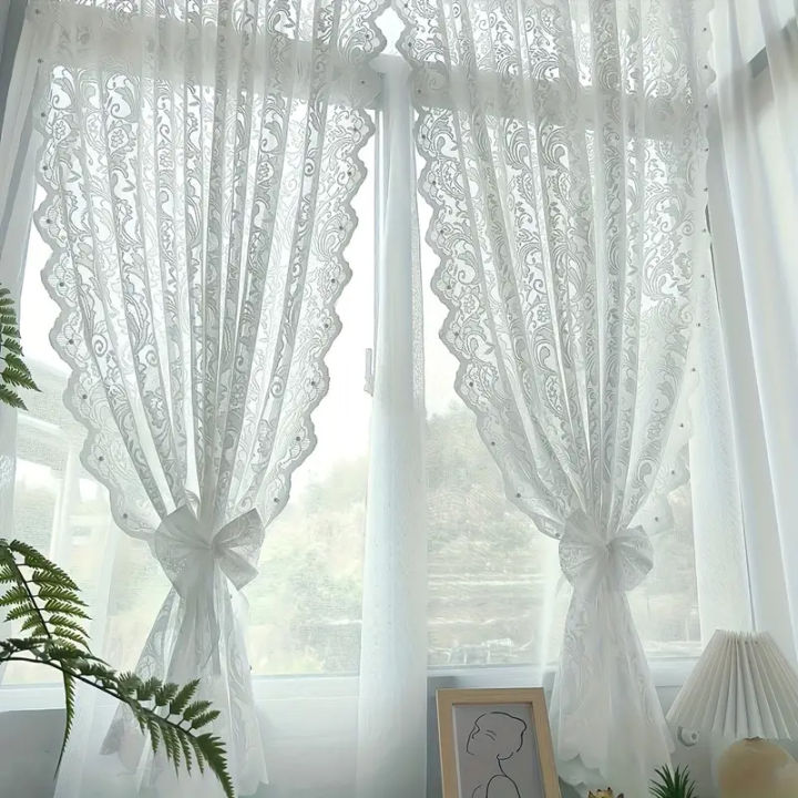 Curtain Gauze Special Offer Self-adhesive Rental Room Living Room Balcony Bedroom Bay Window Curtain (150×270cm)
