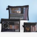 1/3pcs Mesh Clear Cosmetic Bags Small Large Black Makeup Bag Portable Travel Toiletry Organizer Case Lipstick Storage Pouch.